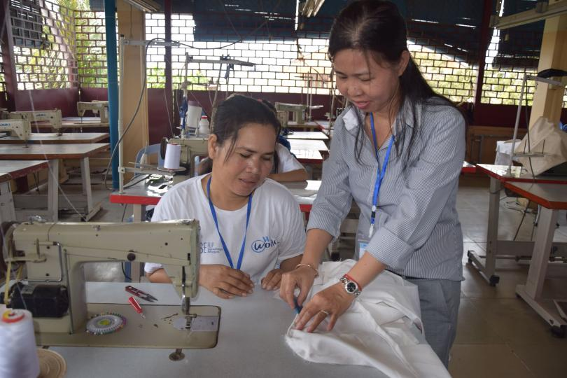 Atelier de couture à PSE
