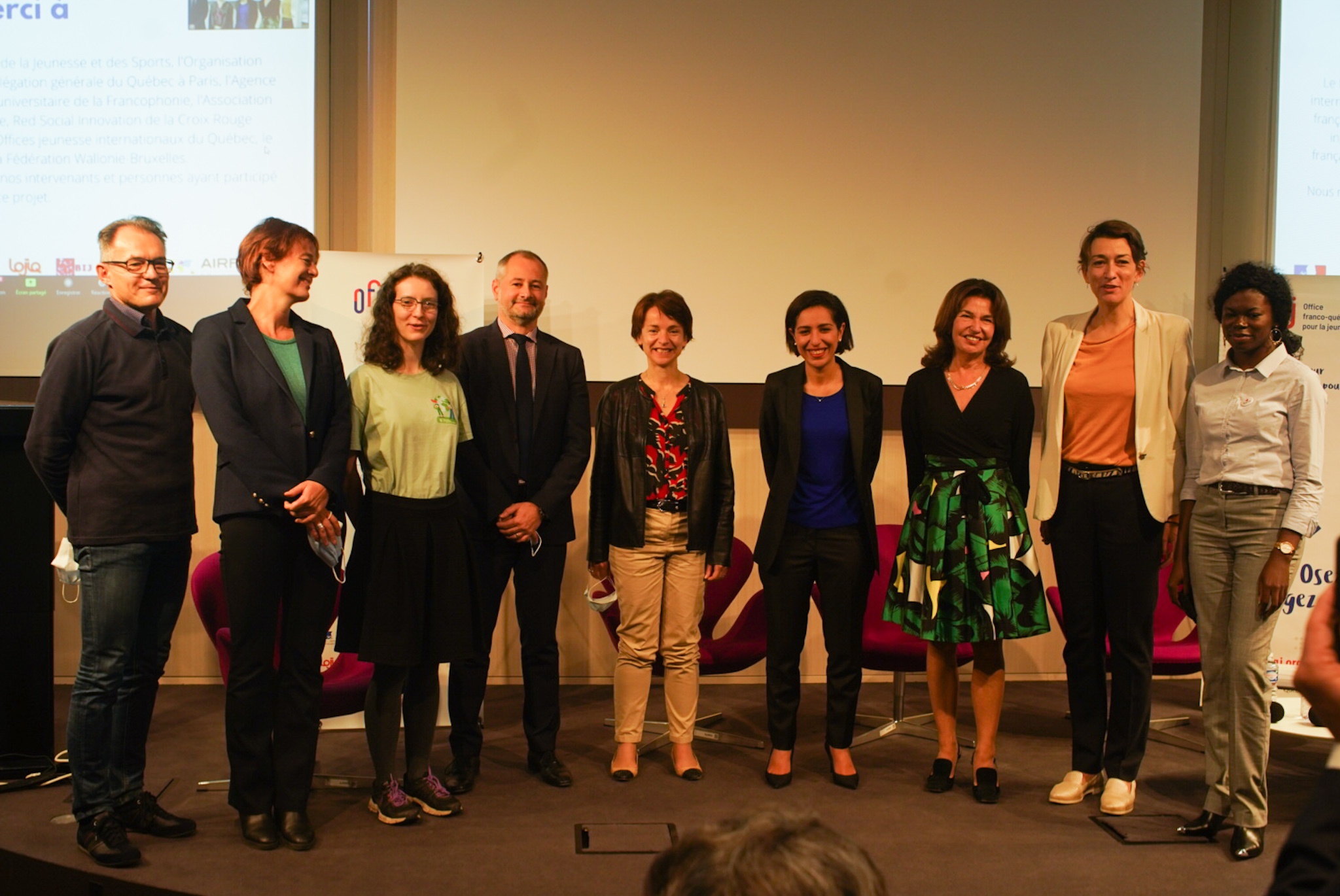 Ouverture des RIS 2021 en présence de Sarah el Hairy, Michèle Boisvert, Marie-Hélène Loison et Marianne Beseme