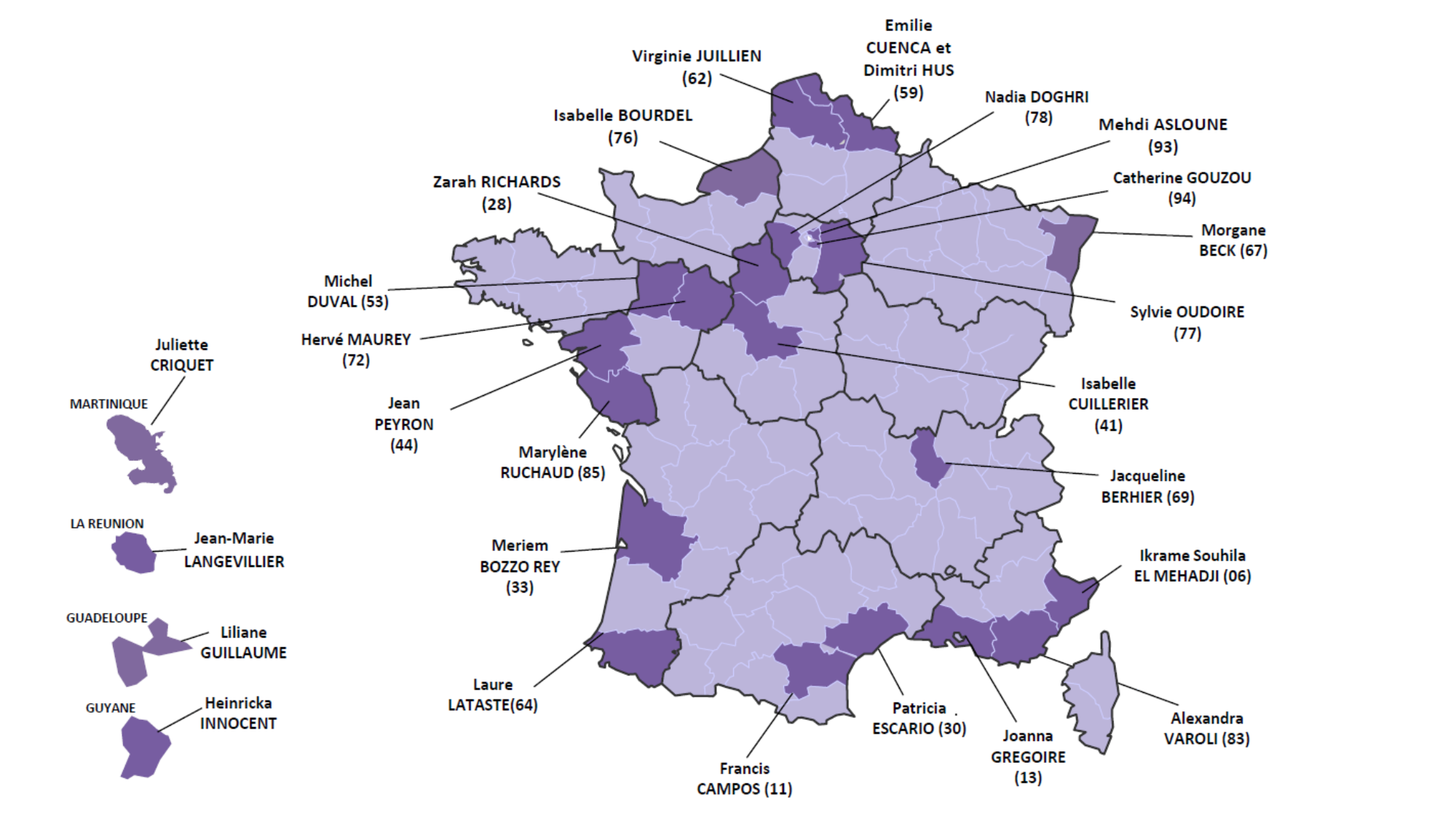 Carte des ambassadeurs ANDES