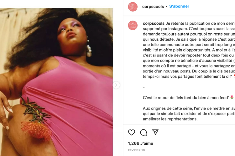  Crédit : le compte Corps Cool sur Instagram.