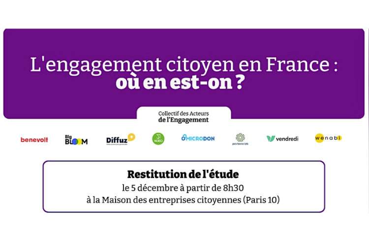 Restitution de l'étude l'engagement citoyen en France : où en est-on ?  -  Le collectif des acteurs de l'engagement