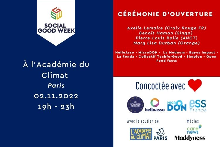 Invitation pour la cérémonie d'ouverture du 2 novembre.