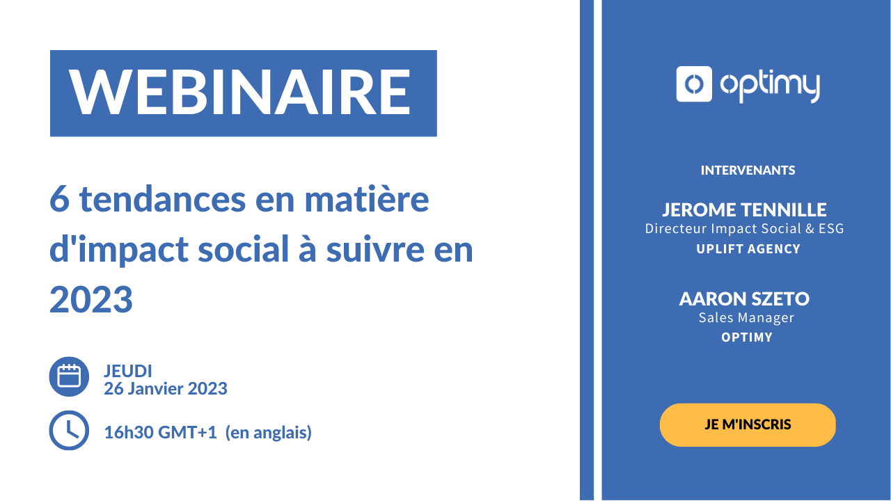 6 tendances d'impact social à surveiller en 2023 - Crédit photo : Optimy