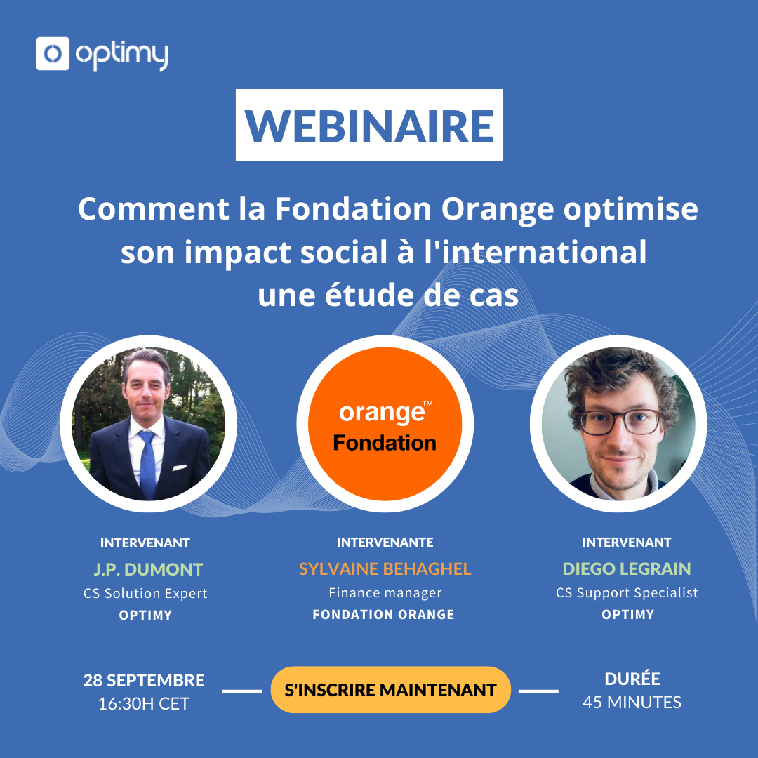 Webinaire Gratuit: Comment la Fondation Orange optimise son impact social à l'international - une étude de cas par Optimy 