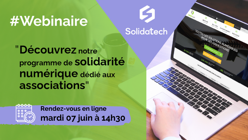 Webinaire : Solidatech, programme de solidarité numérique dédié aux associations