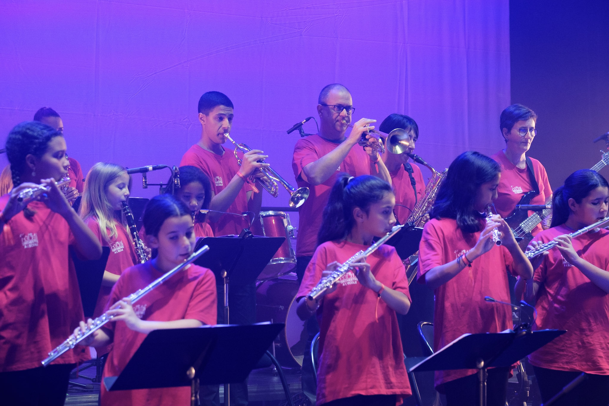 Orchestre à l'École : concert à l'Olympia le 15 octobre 2021. Crédit photo : Caroline Bottaro.