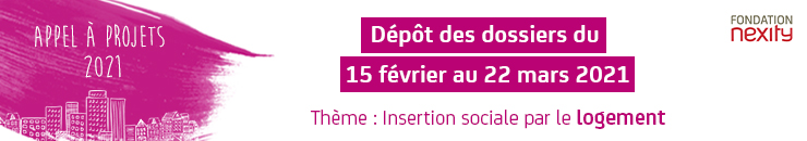 bannière appel à projets Fondation Nexity 2021