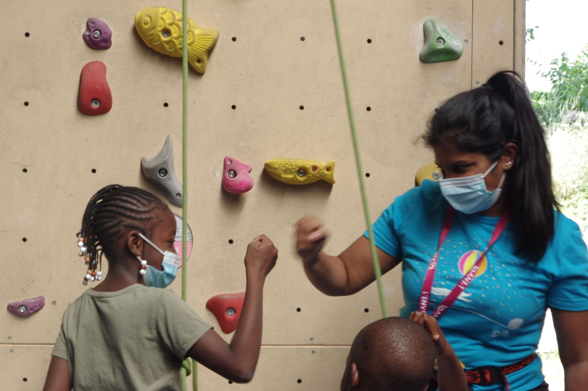 Activité escalade adaptée aux enfants malades