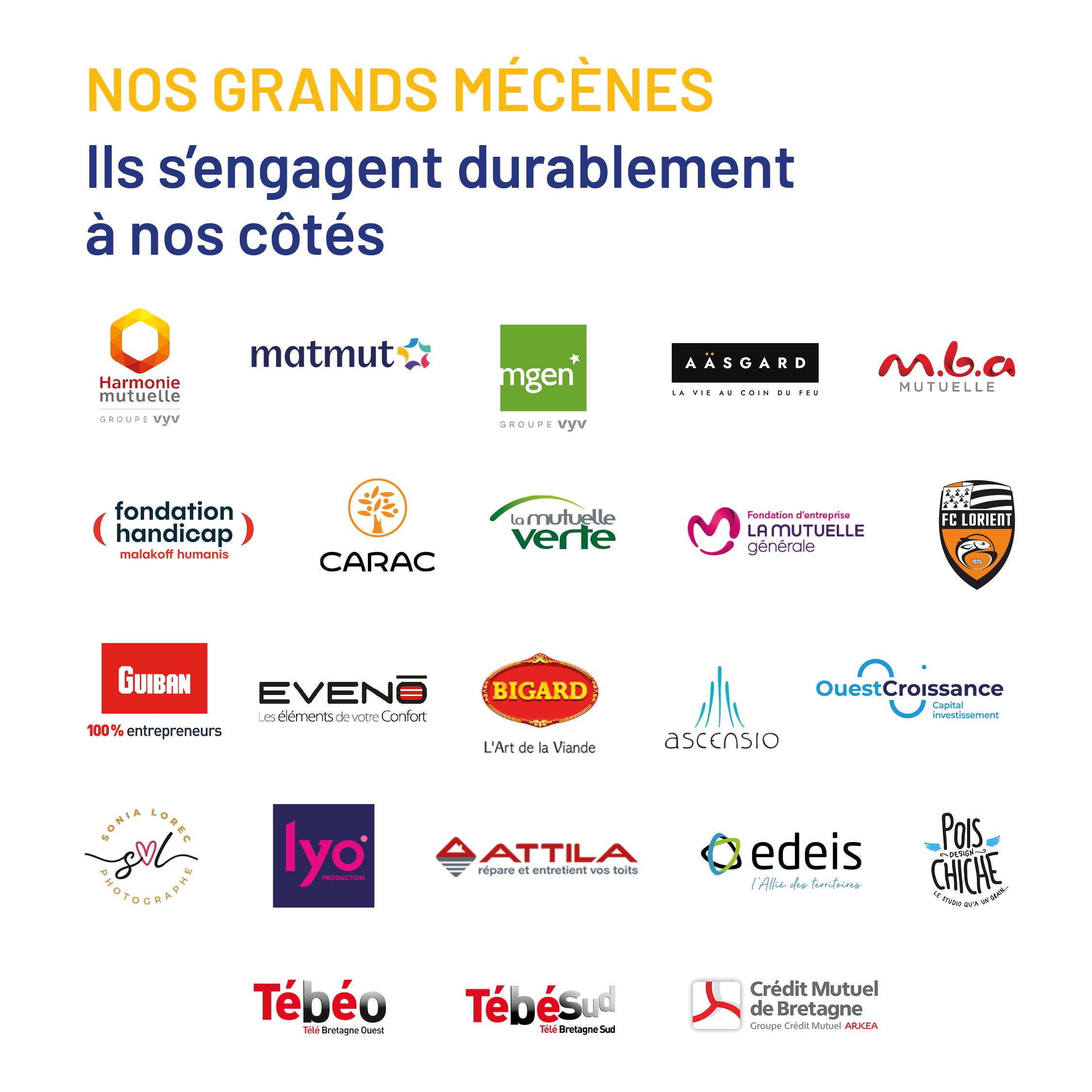 grands mécènes du Fonds de dotation Kerpape 2025