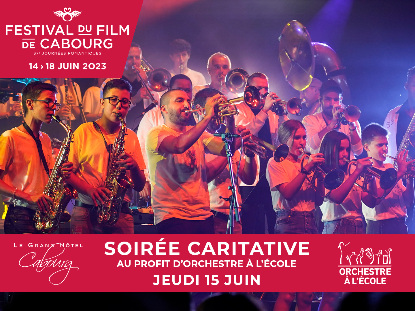 La soirée caritative du festival au bénéfice d'Orchestre à l'Ecole