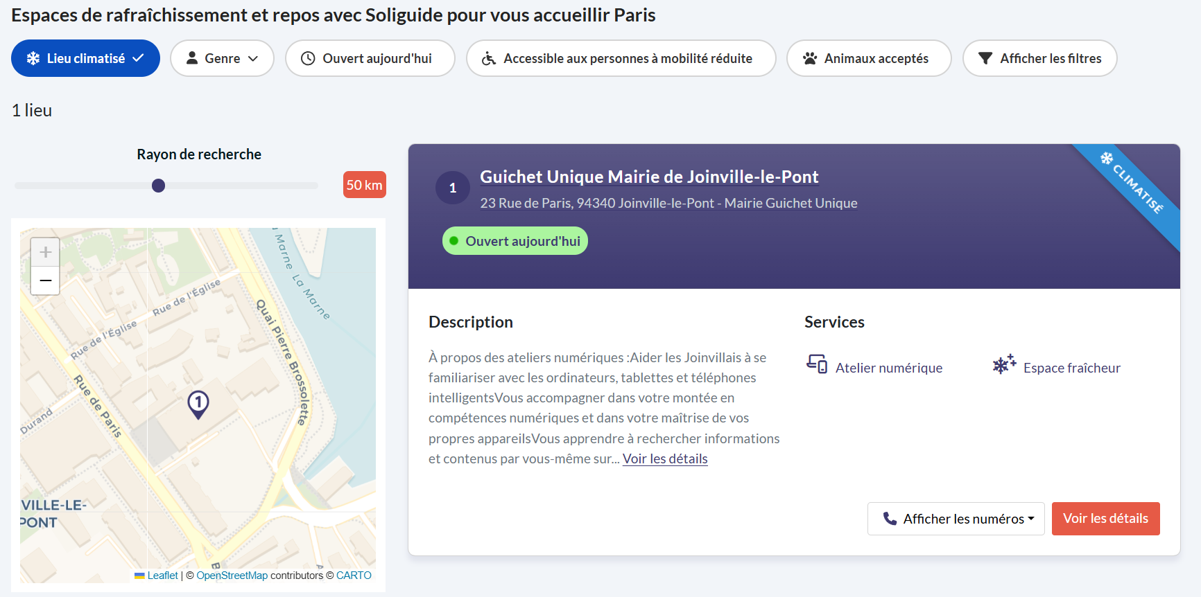 Image du site Soliguide