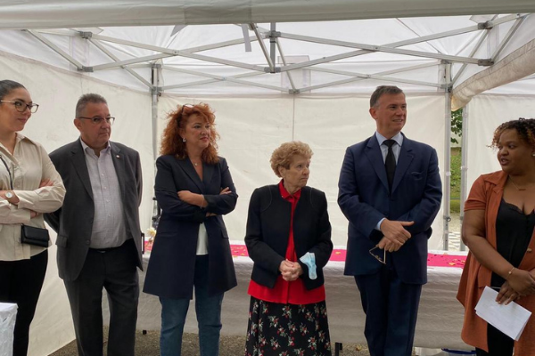 Inauguration de l'épicerie Femmes Relais