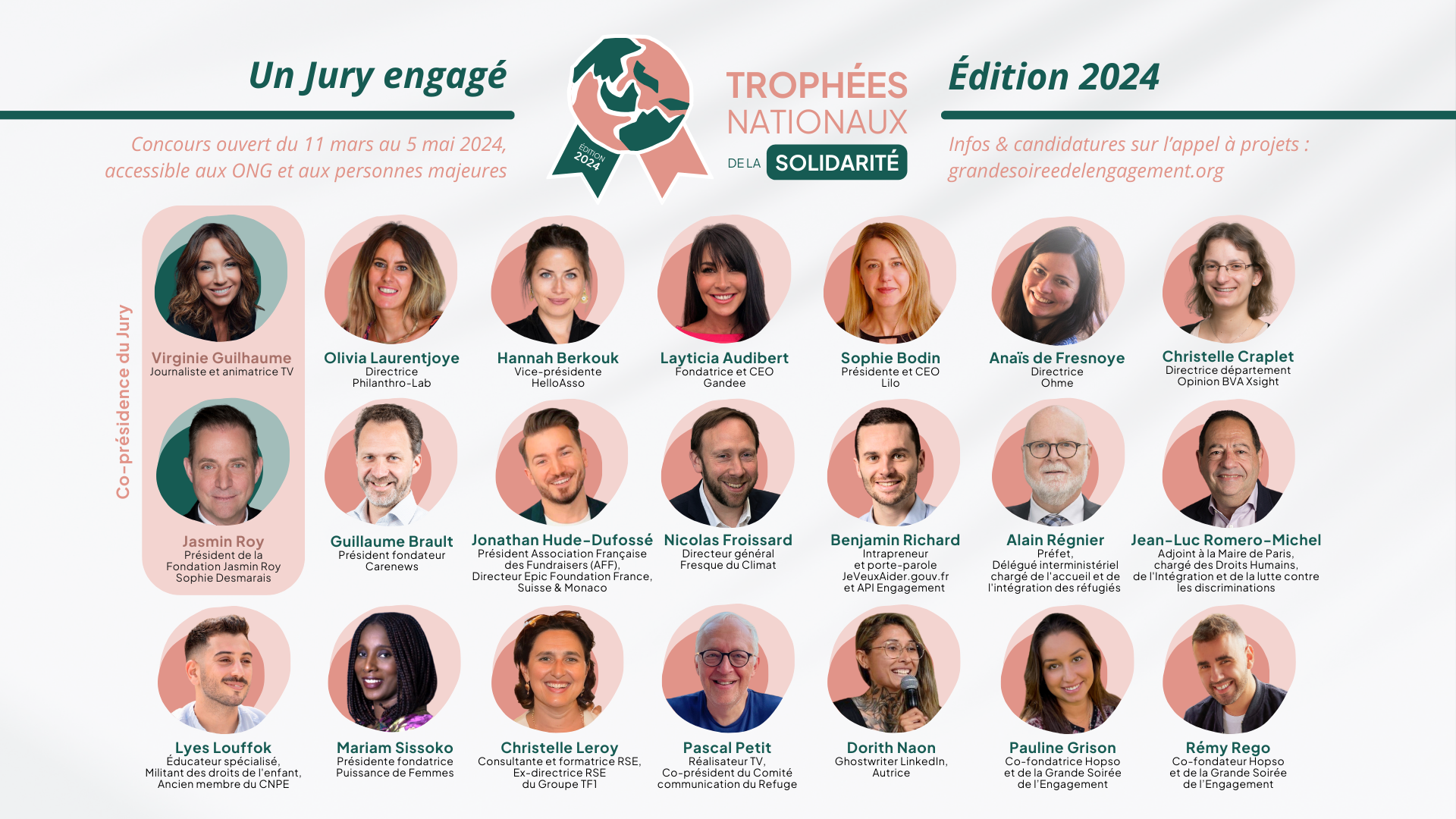 Jury des Trophées Nationaux de la Solidarité 2024 par Hopso - 5 prix pour récompenser l'engagement et l'innovation - Crédit photo : Hopso
