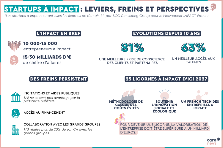 Infographie sur les entreprises à impact.