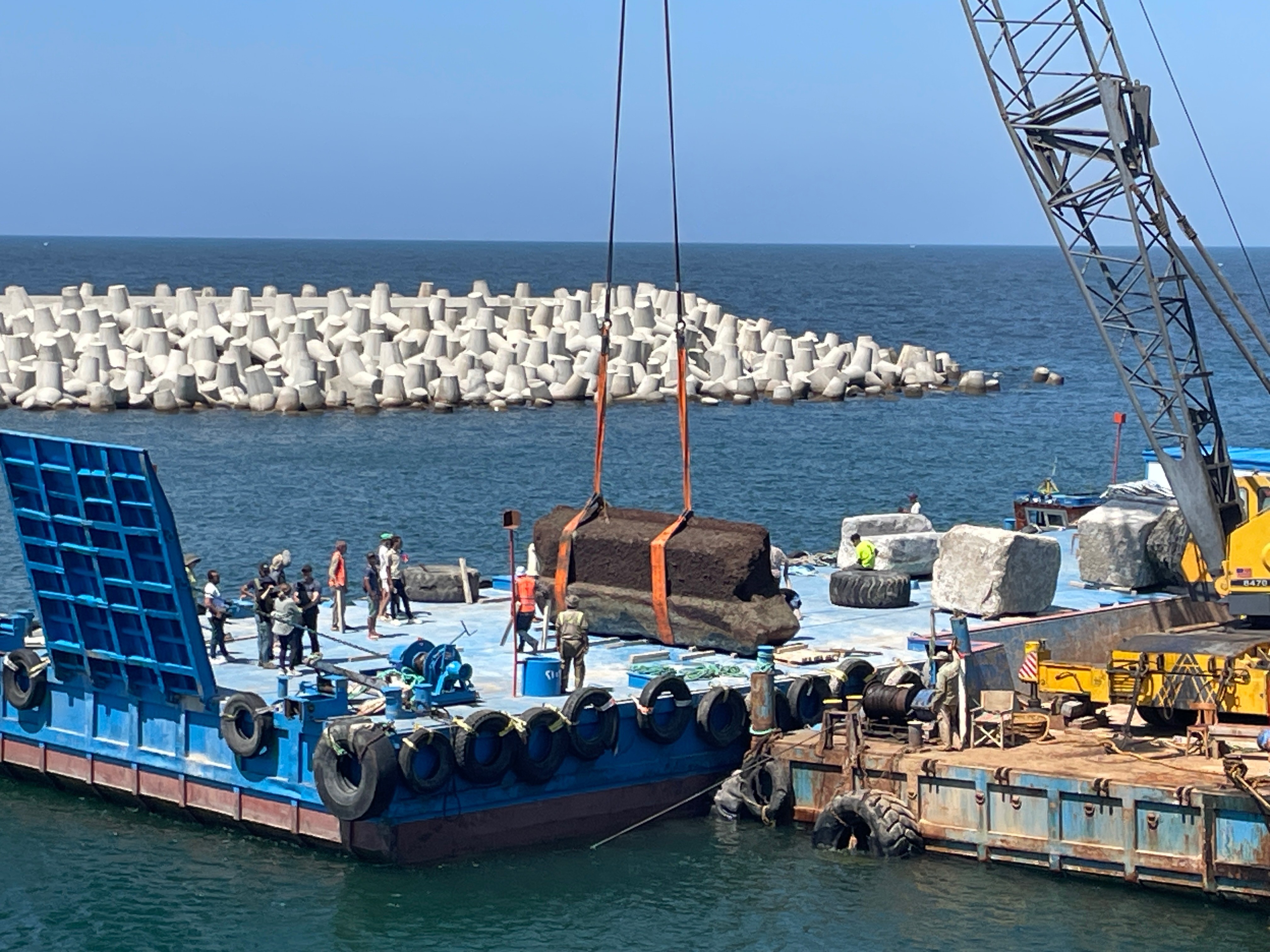 Projet Pharos - campagne de fouilles sous-marines en juin 2025 Crédit : Isabelle Hairy – CNRS – CEAlex – La Fondation Dassault Systèmes – GEDEON Programmes