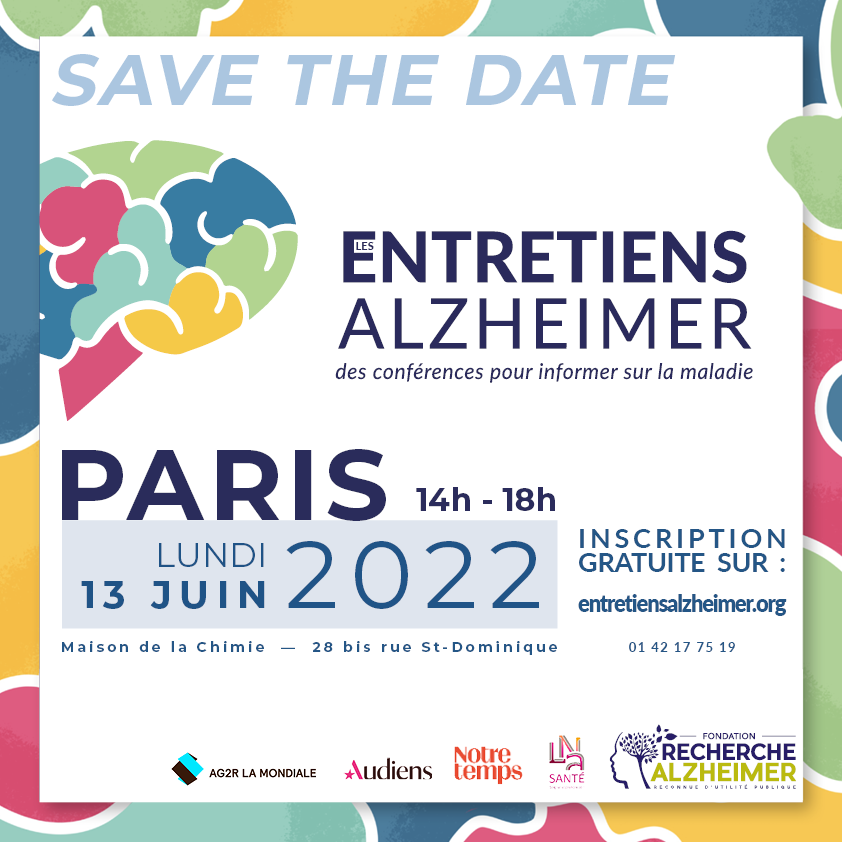 Save the date des Entretiens Alzheimer Paris 2022