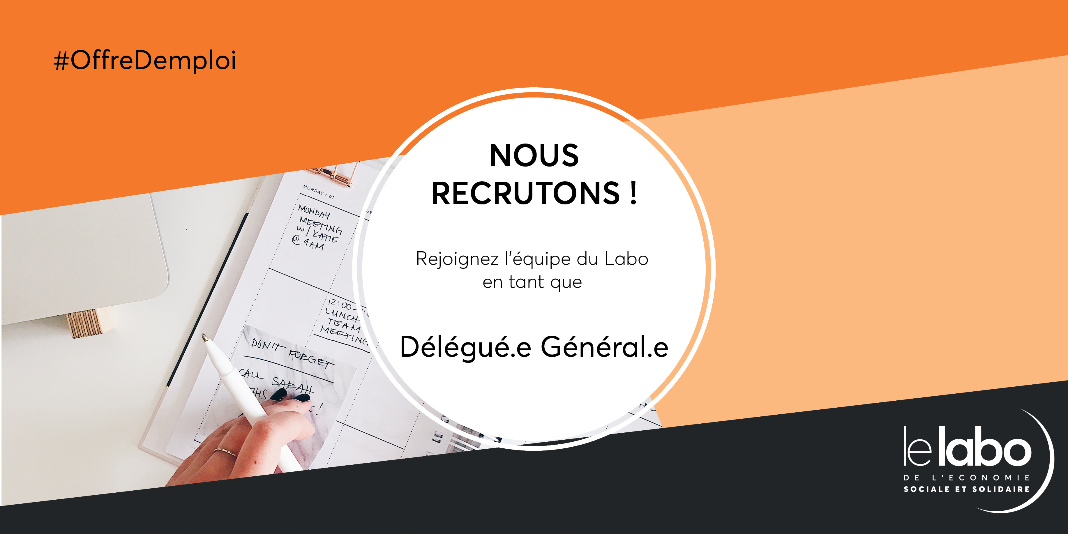 Le Labo de l'ESS recrute un·e délégué·e général·e