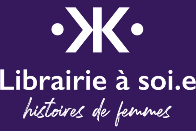 Le logo a été réalisé par la graphiste kif kif. Crédit photo : La librairie à soi.e. 