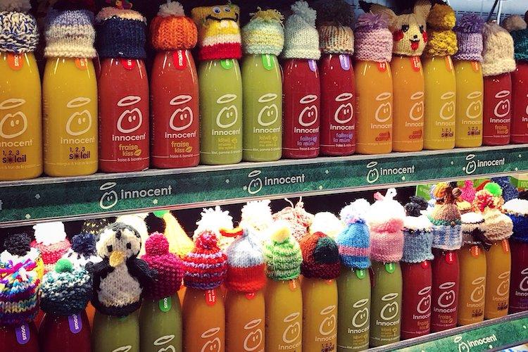 Le bonnet du smoothie innocent pour les Petits Frères des Pauvres