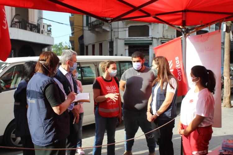 Les équipes de Caritas Liban en action sur le terrain