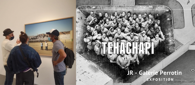 Exposition Tehachapi de l'artiste JR à la Galerie Perrotin à Paris