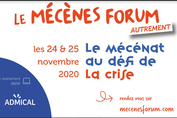 Mécènes Forum : le mécénat au défi de la crise de la Covid-19. Crédit : Admical Paris