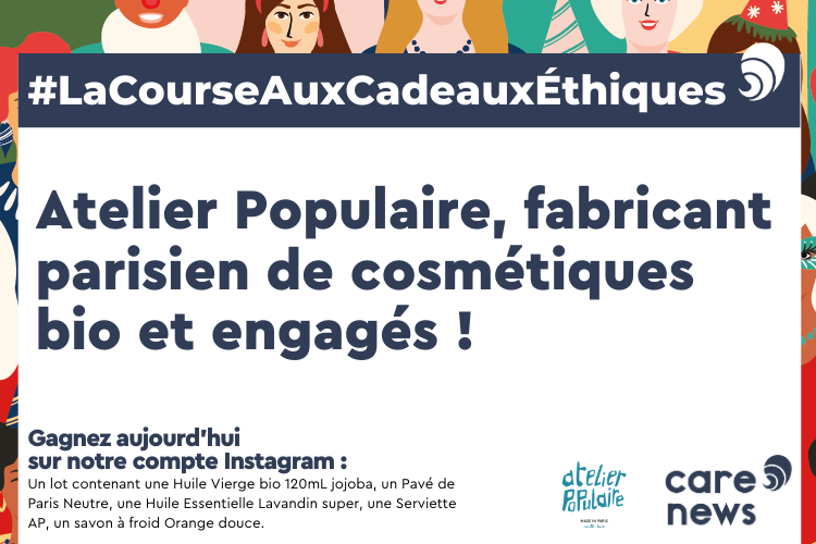 Concours pour un Noël engagé : Atelier Populaire vous offre des cosmétiques bio et made in France crédit photo : Carenews