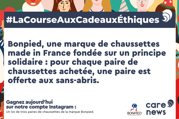 Concours pour un Noël engagé : Bonpied vous offre 3 paires de chaussettes solidaires, crédit photo Carenews