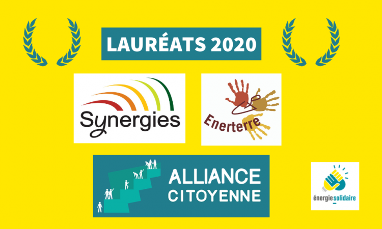 Logos de Synergies, Enerterre et Alliance citoyenne