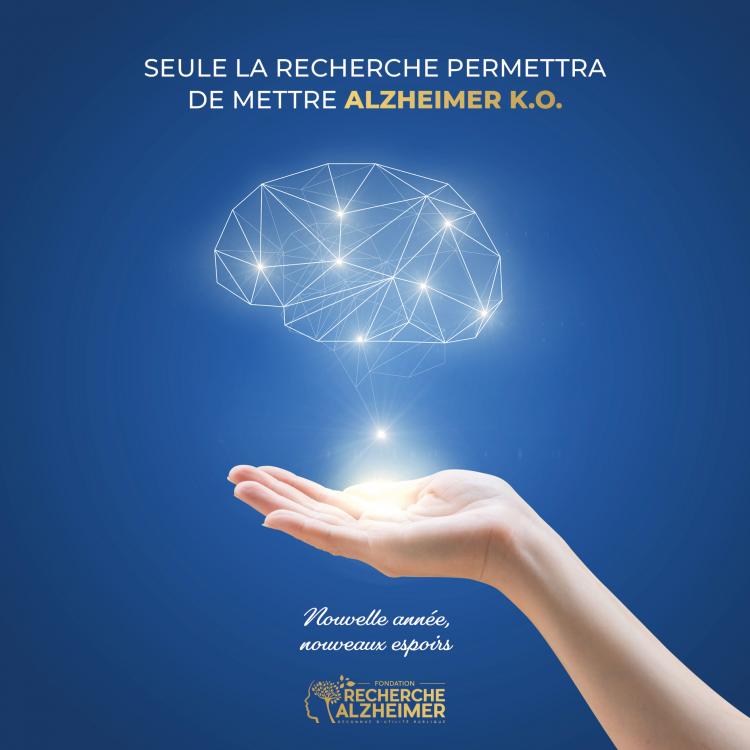 La carte de voeux de la Fondation Recherche Alzheimer