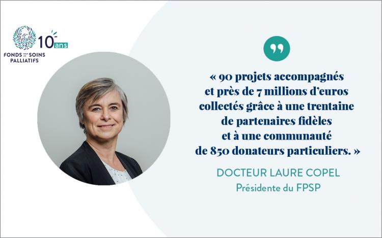 Laure Copel, Présidente du Fonds pour les soins palliatifs