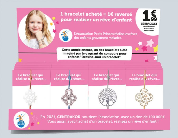 Bracelets Centrakor pour l'Association Petits Princes