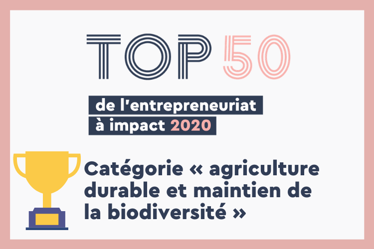 Top 50 de l’entrepreneuriat à impact : les lauréats de la catégorie « agriculture durable et maintien de la biodiversité ».