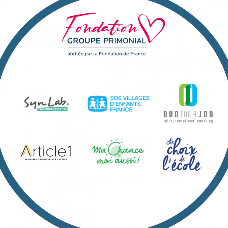 Les associations soutenues par la Fondation Groupe Primonial