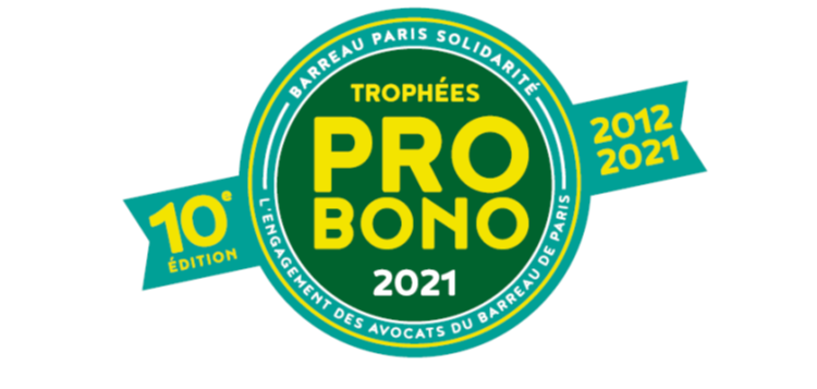 Logo de la 10e édition des Trophées pro Bono