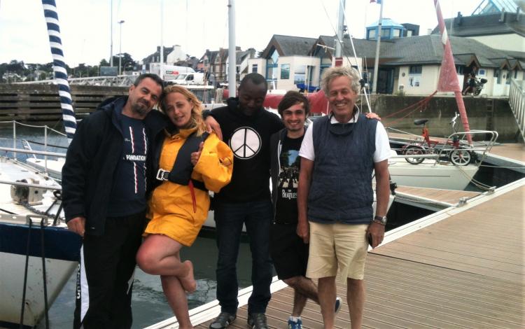 Retour de croisière dans la baie de Quiberon en juin 2016 sur le port de la Trinité-sur-Mer.