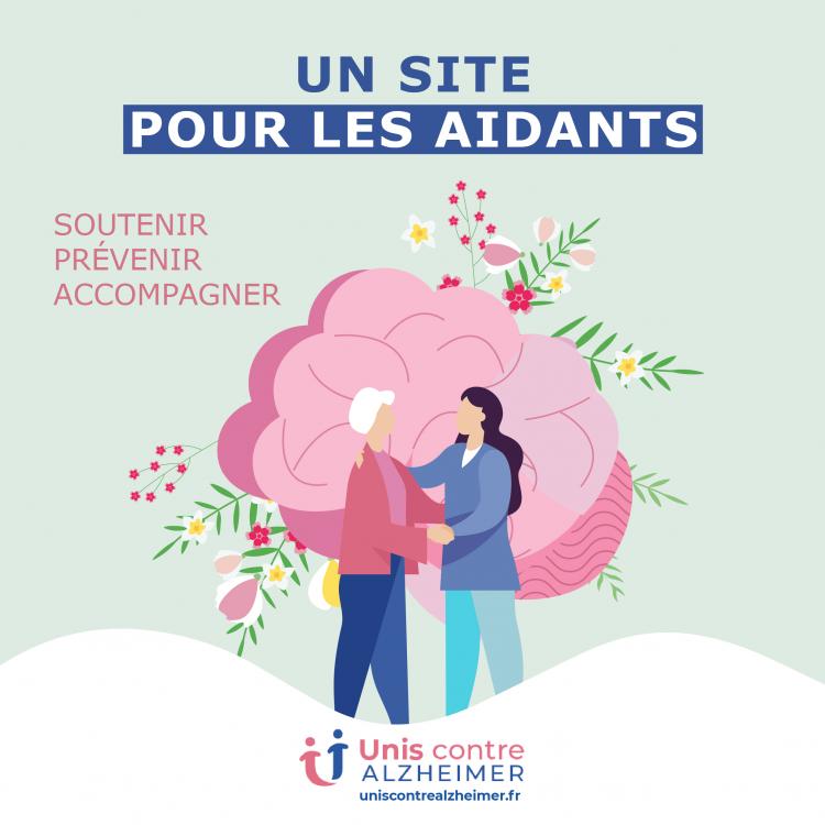 illustration du site internet 'Unis contre Alzheimer".