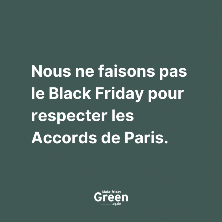 non au black friday
