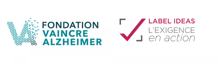 Logos Fondation vaincre Alzheimer et Label IDEAS