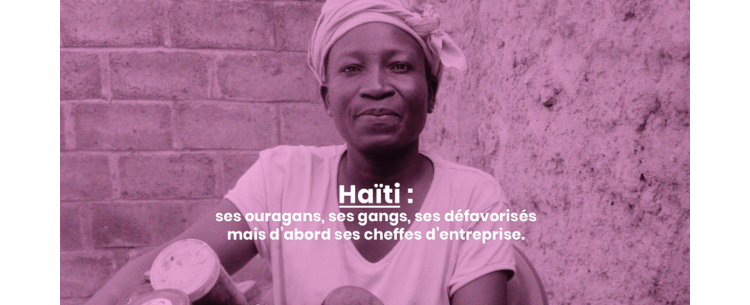 Photographie d'une bénéficiaire en Haïti