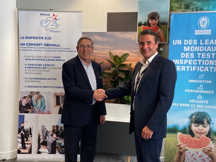 Signature du partenariat entre le Réseau E2C France et Bureau Veritas France