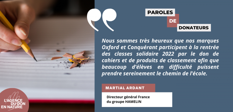 16 entreprises engagées pour l'Agence du Don en Nature