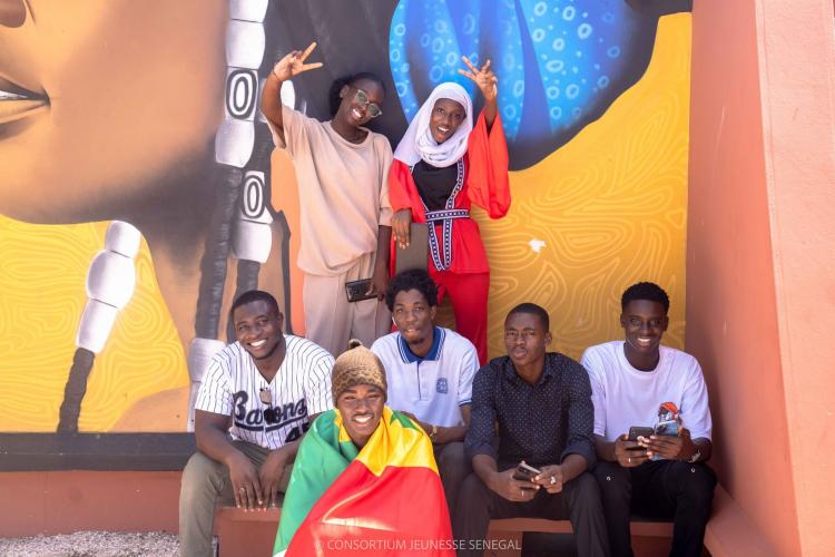 Les élèves de l’école Les Praticiens de Pikine au Sénégal