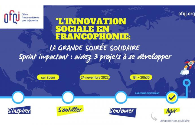 Hackathon innovation sociale - Crédit photo : Office franco-québécois pour la jeunesse