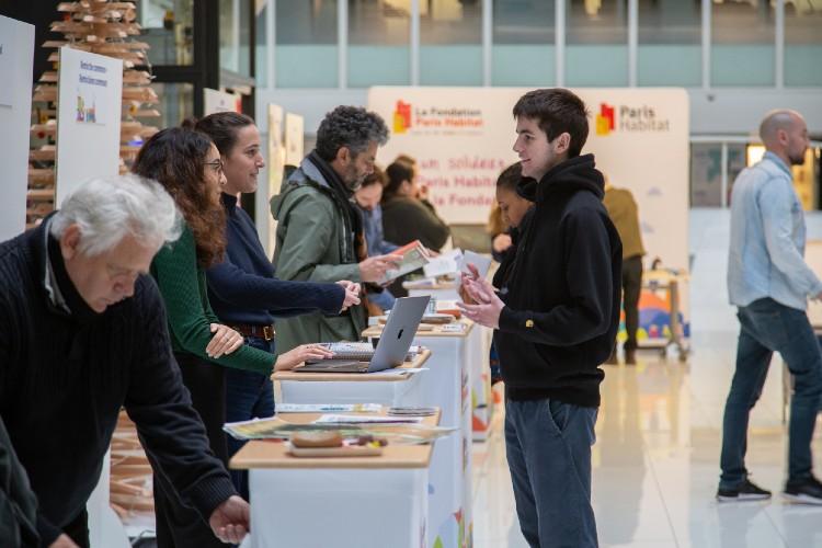 12 associations soutenues par la Fondation Paris Habitat étaient présentes au Forum solidaire : GRDR – Migration Citoyenneté Développement, D2L - L’Eternel Solidaire, Centre d’Action Sociale Protestant, BATIK International, BASILIADE, Caracol, Le Plus Petit Cirque du Monde, Remix the commons, Halage, Fondation AgroParisTech, J'aime le Vert et Pépins production.