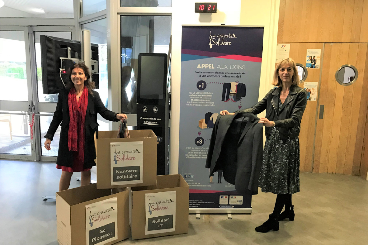 Les salariés du Groupe EDF en Ile-de-France aux côtés de la Cravate Solidaire ! - Crédit photo : DR