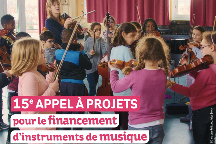 Quinzième appel à projet pour le financement d'instruments de musique
