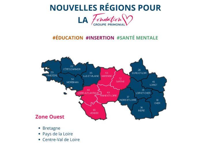 La Fondation Groupe Primonial lance un nouvel appel à projets dans les régions Centre Val-de-Loire, Pays de la Loire et Bretagne. Crédit visuel : Fondation Groupe Primonial.
