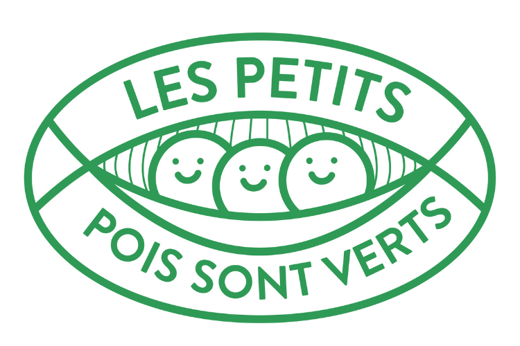 Logo de l'association « Les petits pois sont verts à Clamart » (cosse de pois)