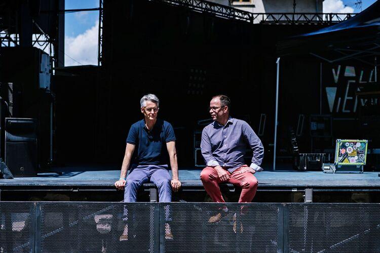 Jean-Claude Herry et Xavier Parenteau, co-fondateurs d’Ipama, à l’occasion d’un séminaire à Jazz à Vienne en 2023